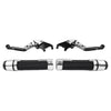 BMW R1200GS Silver Extendable Brake Clutch Levers & Handlebar Grips (2004-2012)
