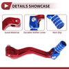 Kayo T2 Red Blue Silver Tone 1 Pc Folding Motorcycle Gear Shifter Lever