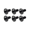 Bike Motorcycle 6 x Black Titanium M6x10mm Torx Head Bolts