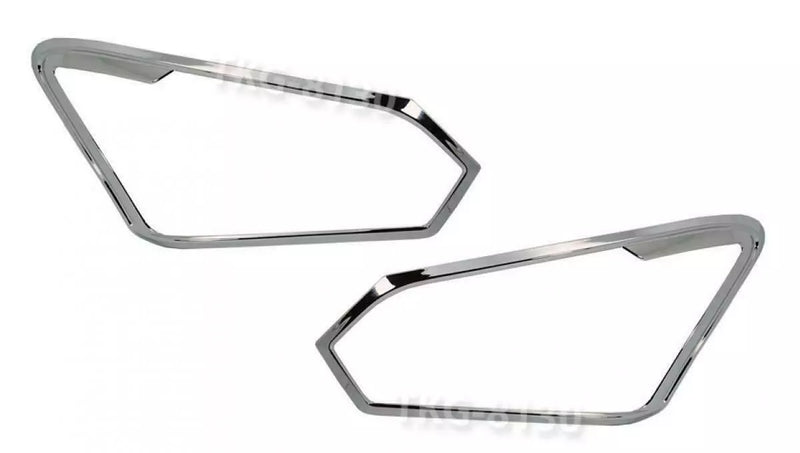 Isuzu D-Max Hilander 2 x Chrome Headlight Covers (2016-2017)
