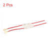 Motorcycle Car 2 x Red Universal Wired Inline Fuse Holder Connector Adapter