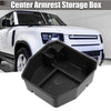 Land Rover Defender Black ABS Console Organizer Armrest Tray Storage Box (1994-2020)
