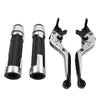 Yamaha YZF R1 Silver Extendable Brake Clutch Lever Grip Set (2009-2014)