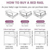 Toddler Cot Adjustable Folding Kids Bed Rail Guard