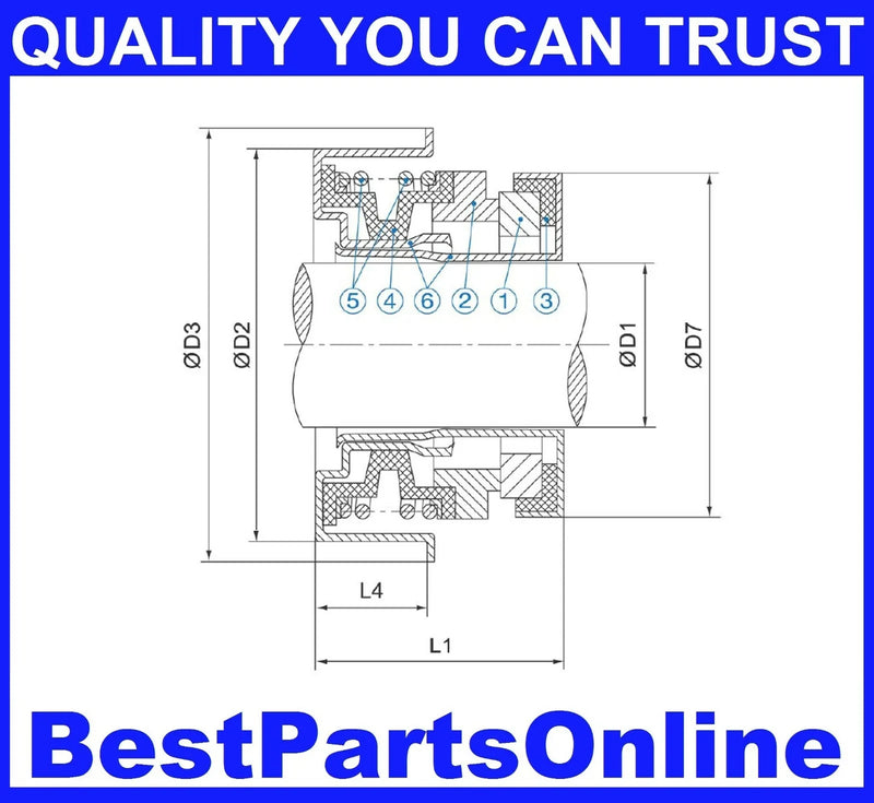 Industrial & Water Pump Mechanical Seal Industrial & Water Pump