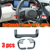 Hyundai Tucson 3x Carbon Fiber Steering Wheel Button Cover Trim (2022–2024)