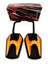Suzuki GT380 Black Orange Hex Soko Mirrors (1972-1978)