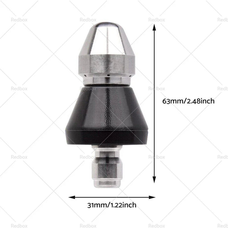 Pressure Washer High Pressure Drain Nozzle 1 x Front 6 x Rear Jet