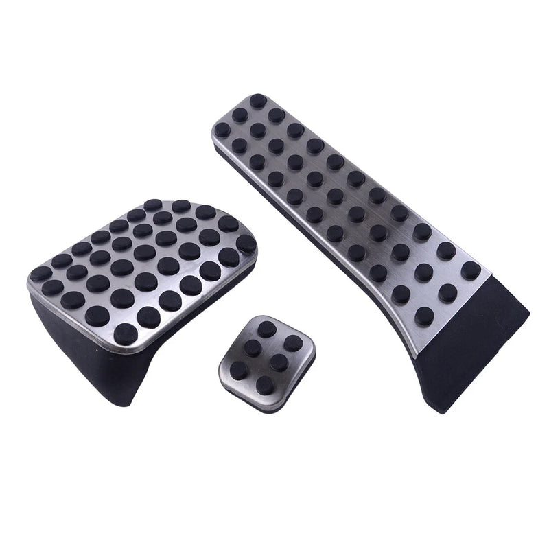 Benz W212 W172 W204 3pcs No Drill Gas Brake Pedal Pads (2010-2016)