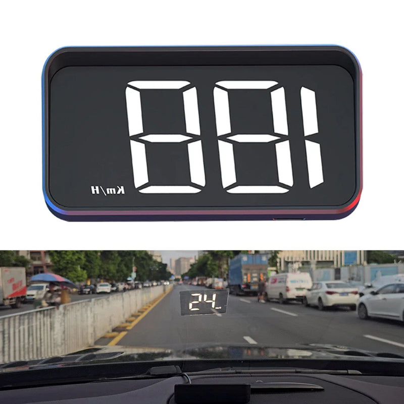 Car M2 Head Up White Digital Speedometer GPS HUD