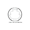 Lexus LX470 UZJ100 2UZ-FE 1998 to 2007 Hand Park Brake Shoes + Springs