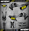 KTM EXC MONO Custom Graphics Kit Decals Stickers (2017-2019)