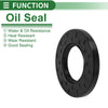Make Model Oil Seal / 40x75x8mm / Rotary Shaft Seal NBR Black