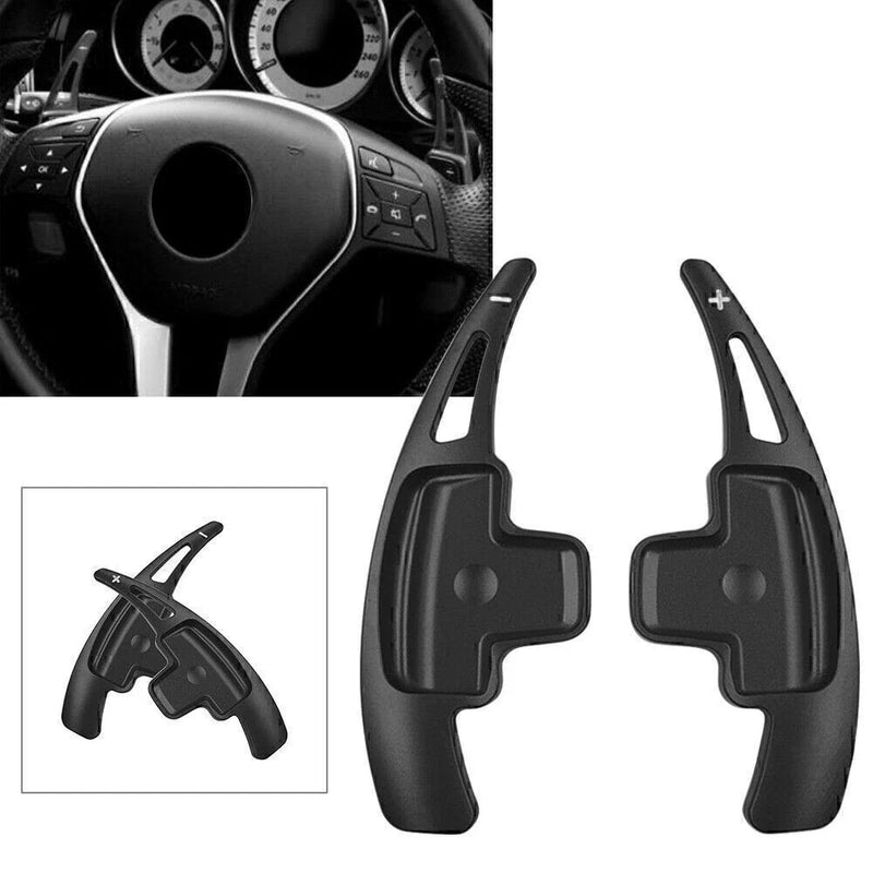 Mercedes-Benz A B E R M GLK SLK Steering Wheel Paddle Shift Extensions (2008-2020)