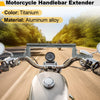 Motorcycle Center Hole Titanium Tone 1 Set Handle Bar Extender Bracket