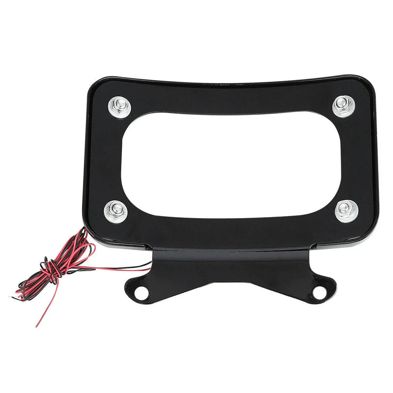 Harley Road Street Glide Curved License Plate Frame Mount LED Light (2006-2023)