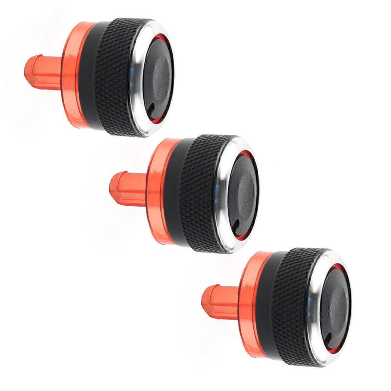 Peugeot 206 207 C2 3 x ABS Switch Knob Heater Buttons A/C Covers (2000-2010)