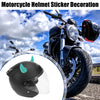 Car / Motorcycle 2 x Car Motorcycle Helmet Bull Horn Style Bumper Decoration Suction Cup Blue