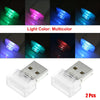 Mini USB Car Interior Night Lights - Multicolor Ambient