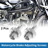Motorcycle Brake Lever Barrel Adjusters Screws 2 x M8