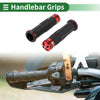 Motorcycle 7/8" 22mm Hand Grip Covers Aluminum Alloy Red 1 Pair