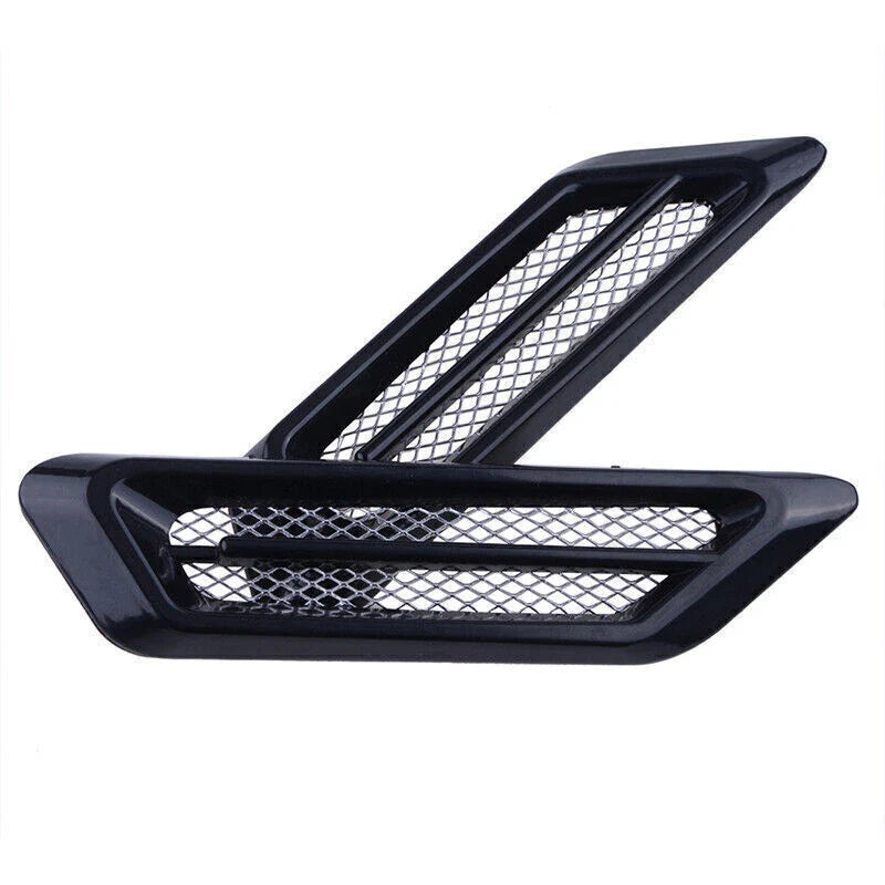 Universal Fit Accessories Black Car Fender Side Hood Air Flow Vent Stickers