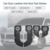 Porsche Cayenne (2010-2015) Black Leather Anti Kick Pad Sticker