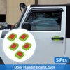 Jeep Wrangler JL (2018-2022) Green 5 Pcs Door Bowl Cover Trim