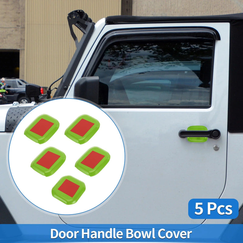 Jeep Wrangler JL (2018-2022) Green 5 Pcs Door Bowl Cover Trim