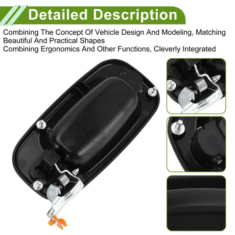 Chevrolet Silverado Black Rear Right Exterior Door Handle