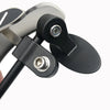 Adjustable Windscreen Silver Motorcycle Rearview Mirror 180° Wide Angle