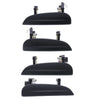 Kia Rio 4pc Front Rear Left & Right Outer Door Handle Black (2002–2005)