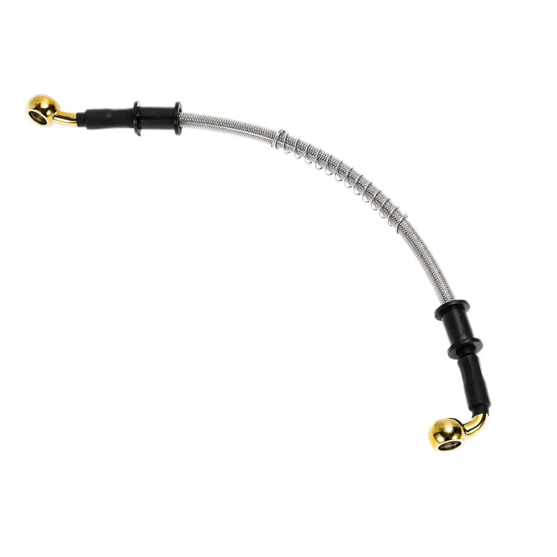 Motorcycle 30cm Brake Clutch Oil Hose Line Silver Tone