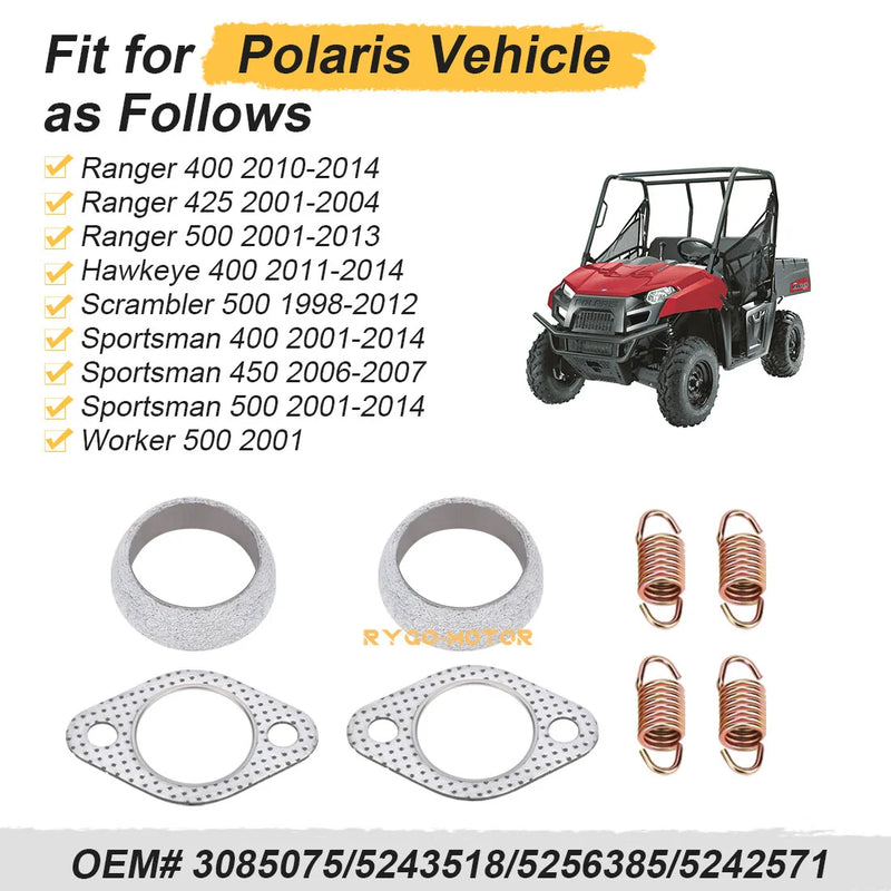 Polaris Sportsman Exhaust Gasket Springs (2001–2014)