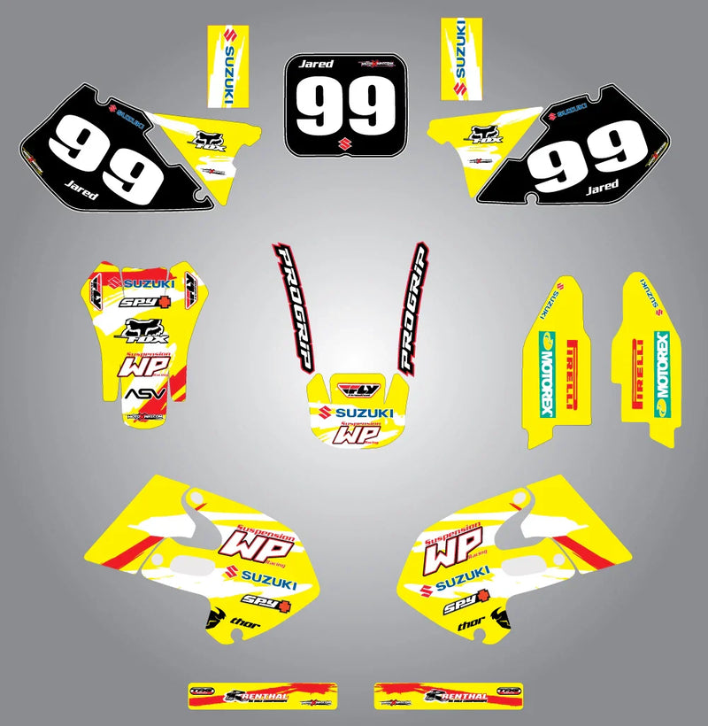 Suzuki RM 125 250 (1999-2000) Stickers Custom Graphic Kit