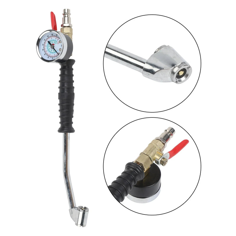 Cars Trucks Bicycles Tire Inflator 220 PSI with Pressure Gauge