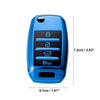 Kia Optima, Soul (2013-2018, 2015-2018) Blue TPU Key Fob Cover Case