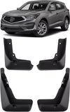 Acura RDX 4x Molded Front & Rear Splash Guards Mud Flaps (2019–2024)