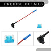 DC 32V Mini Fuse Tap Adapter w/ 8 10A+15A Blade Fuses