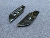 Toyota RAV4 - Black Steel 4 x Pieces Window Lift Cover Trim (2019-2023)