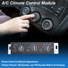 Chevrolet C2500 A/C Heater Climate Control Switch Module Panel