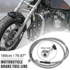 Motorcycle Braided 180cm 10mm Brake Clutch Oil Hoses Pipe