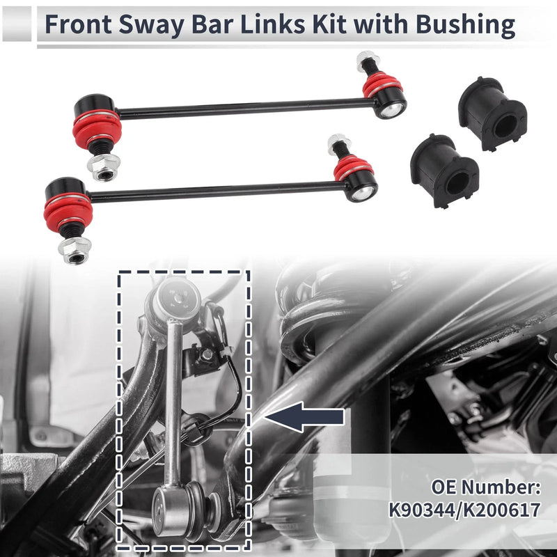 Mazda 3 Front Stabilizer Bar Links & Bushings (2004-2009)