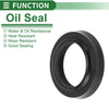 Car Oil Seal 5 Pcs Rotary Shaft Seal NBR Rubber 20x28x4.5mm Black
