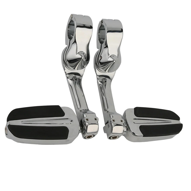 Harley Touring Softail Highway Bar Footpegs Long Angled Adjustable Mount