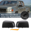 Chevrolet Colorado GMC Rearview Mirror Cover Cap Set Black Carbon Fiber