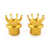 Harley XL 883 1200 Dyna Touring Front Axle Nut Covers  Gold (2004-2023)