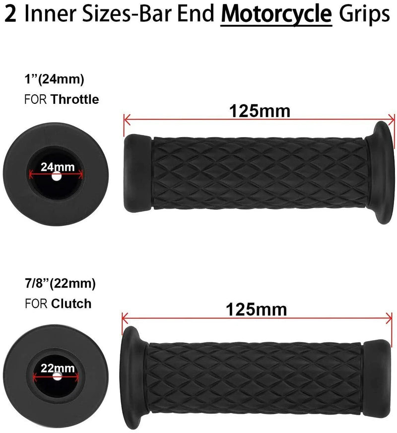 7 / 8in 22mm Handlebar Sports Bike Yellow Motorcycle Gel Hand Grips