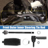 Jeep Commander 6 x Car Front Inner Outer Tie Rod Ends & Rack Boots (2006-2010)