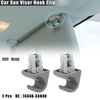Toyota Rav4, Corolla Gray Car Sun Visor Hook Clip Retainers (2001-2023)